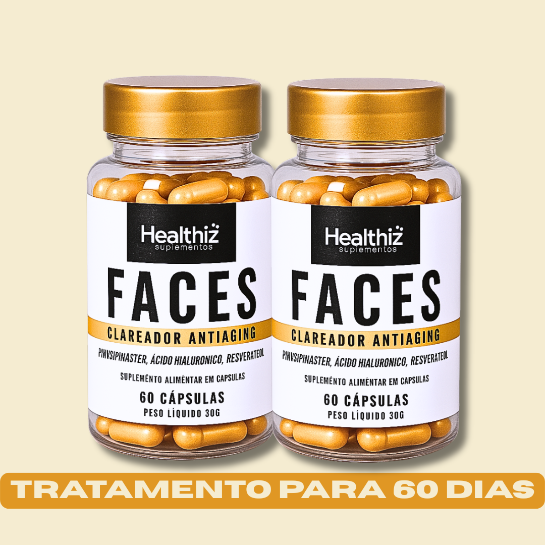 Facial Faces Healthiz com Ácido Hialurônico – 60 Dias