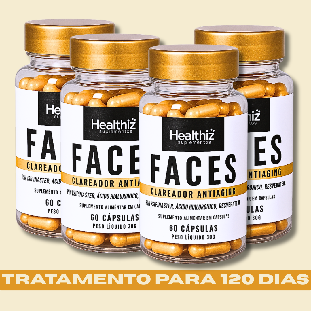 Facial Faces Healthiz com Ácido Hialurônico – 120 Dias