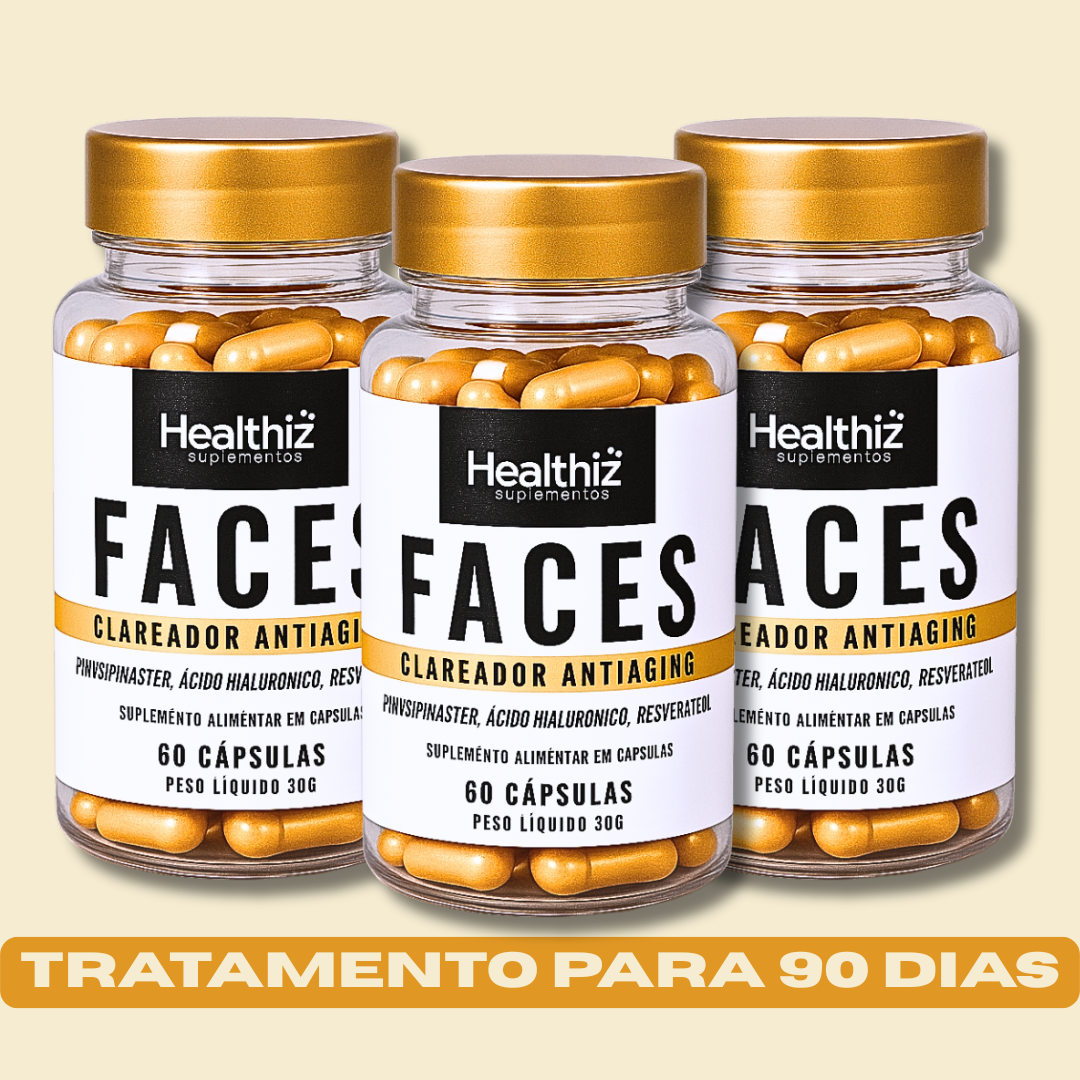 Facial Faces Healthiz com Ácido Hialurônico – 90 Dias