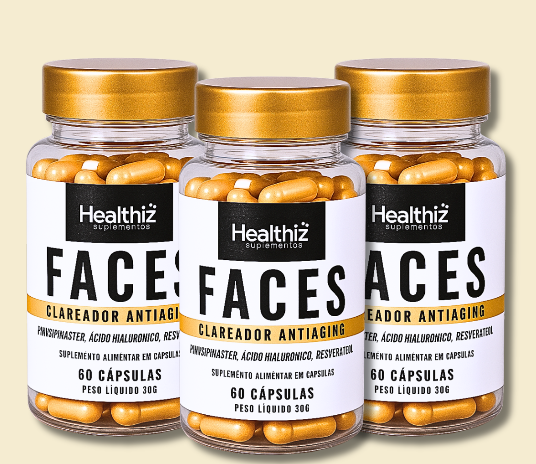 Facial Faces Healthiz com Ácido Hialurônico – 90 Dias