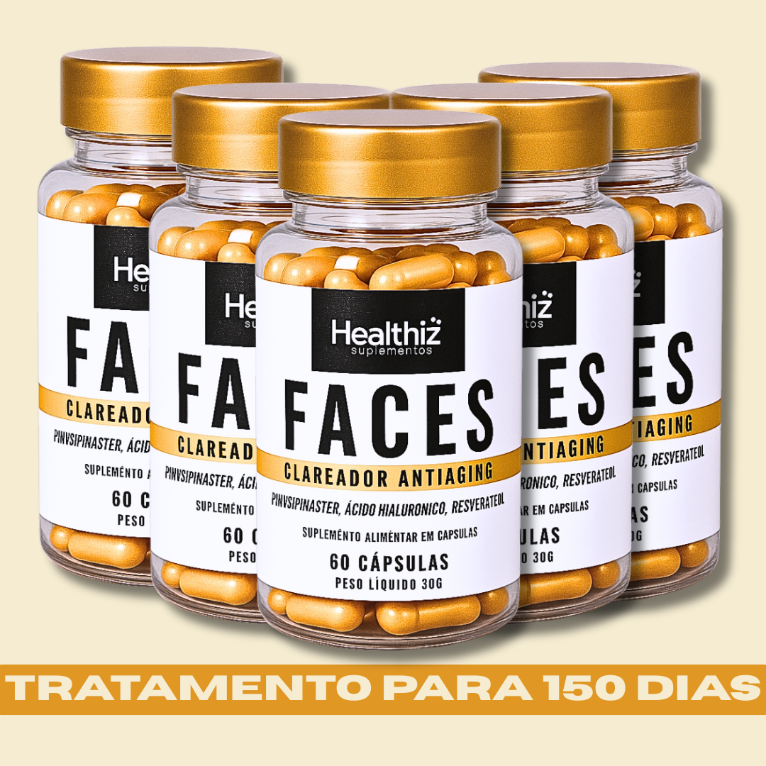 Faces Healthiz com Ácido Hialurônico – 150 Dias
