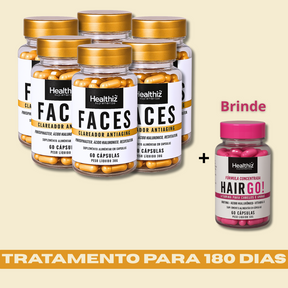 Facial Faces Healthiz com Ácido Hialurônico – 180 Dias
