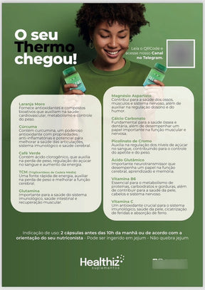 Healthiz Thermo - Termogênico em cápsulas - 180 dias