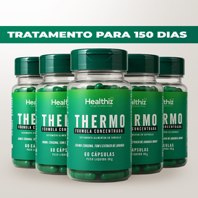 Healthiz Thermo - Termogênico para Controle de Peso e Compulsão | Tratamento Completo de 150 Dias