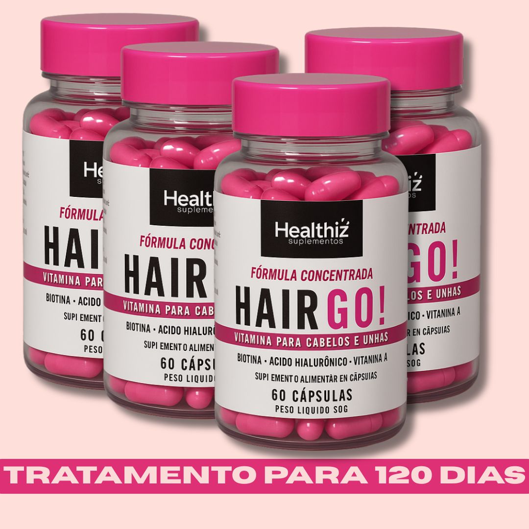 HairGO Healthiz – Cápsulas para Cabelos e Unhas – 120 Dias