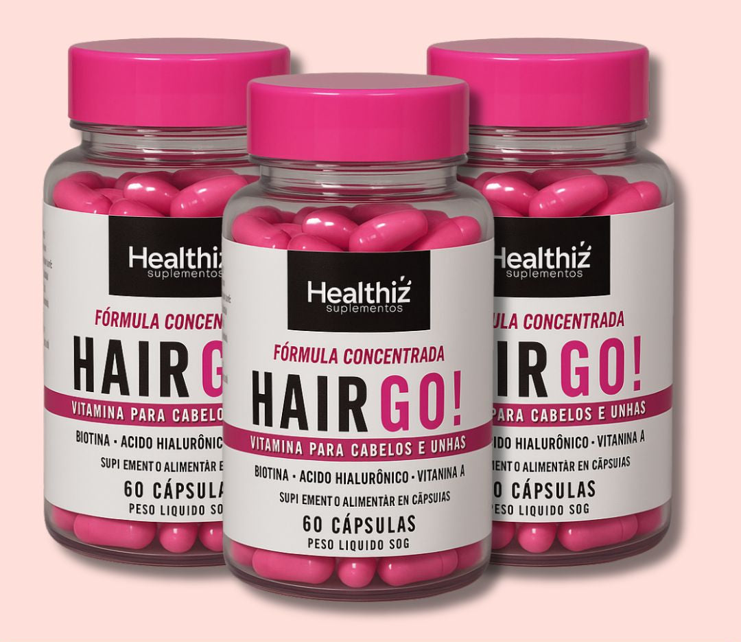 HairGO Healthiz – Cápsulas para Cabelos e Unhas – 90 Dias