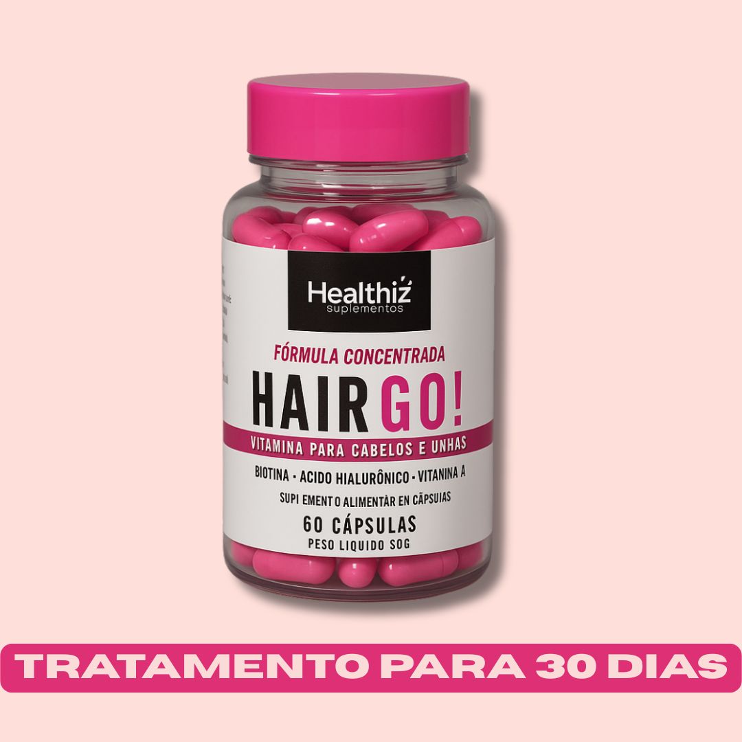 HairGO Healthiz – Cápsulas para Cabelos e Unhas – 30 Dias
